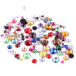 Strasuri din acril 3D Colorate de 4,0mm 400 bucati SA066